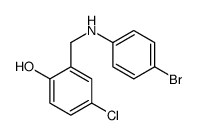 2-{[(4-bromophenyl)amino]methyl}-4-chlorophenol Structure