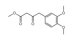 3-Oxo-4-(3,4-dimethoxy-phenyl)-buttersaeure-methylester Structure