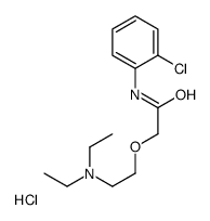2-[2-(2-chloroanilino)-2-oxoethoxy]ethyl-diethylazanium,chloride Structure