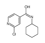 2-chloro-N-cyclohexylpyridine-4-carboxamide结构式