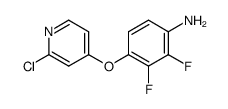 4-(2-chloro-pyridin-4-yloxy)-2,3-difluorophenylamine Structure