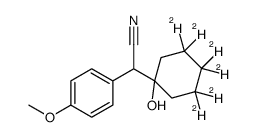 1-(2-Cyano-1-(4-methoxyphenyl)ethyl)cyclohexanol-d6结构式