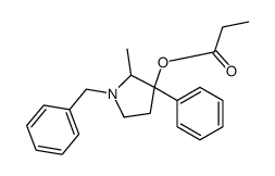 (1-benzyl-2-methyl-3-phenylpyrrolidin-3-yl) propanoate结构式