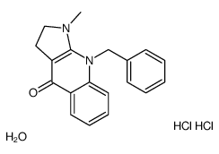 9-benzyl-1-methyl-2,3-dihydropyrrolo[2,3-b]quinolin-4-one,hydrate,dihydrochloride结构式