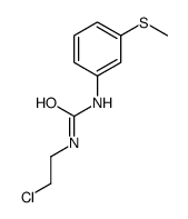 3-(2-Chloroethyl)-1-[m-(methylthio)phenyl]urea结构式