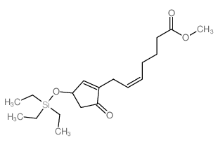 (Z)-METHYL 7-(5-OXO-3-((TRIETHYLSILYL)OXY)CYCLOPENT-1-EN-1-YL)HEPT-5-ENOATE结构式