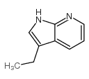 3-乙基-1H-吡咯并[2,3-B]吡啶结构式