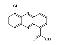 6-chlorophenazine-1-carboxylic acid结构式