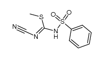 methyl N'-cyano-N-(phenylsulfonyl)carbamimidothioate结构式