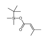 [tert-butyl(dimethyl)silyl] 3-methylbut-2-enoate结构式