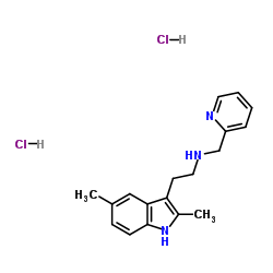 2-(2,5-Dimethyl-1H-indol-3-yl)-N-(2-pyridinylmethyl)ethanamine dihydrochloride structure