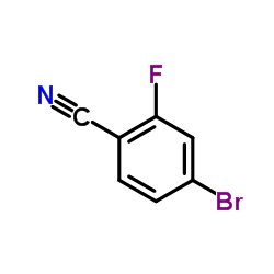 4-溴-2-氟苯腈结构式