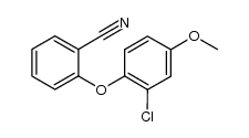 2-(2-chloro-4-methoxyphenoxy)benzonitrile结构式