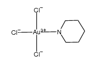 trichloro(piperidine)gold(III)结构式