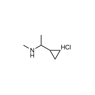 1-Cyclopropyl-N-methylethanamine hydrochloride structure