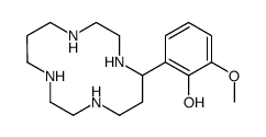 2-methoxy-6-(1,4,8,11-tetrazacyclotetradec-5-yl)phenol结构式