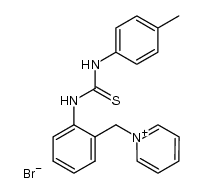 1-(2-(3-(p-tolyl)thioureido)benzyl)pyridin-1-ium bromide Structure