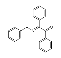 benzil α-phenylethyl monoimine Structure