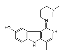 1-[3-(dimethylamino)propylamino]-4-methyl-5H-pyrido[4,3-b]indol-8-ol Structure