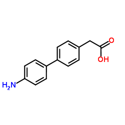 (4'-Amino-4-biphenylyl)acetic acid结构式
