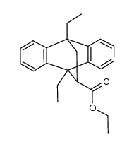 ethyl 9,10-diethyl-9,10-dihydro-9,10-ethanoanthracene-11-carboxylate结构式