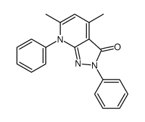 4,6-dimethyl-2,7-diphenylpyrazolo[3,4-b]pyridin-3-one结构式