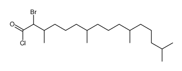 2-bromo-3,7,11,15-tetramethylhexadecanoyl chloride结构式