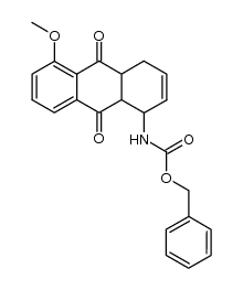 1-(N-Carbobenzyloxyamino)-5-methoxy-1,4,4a,9a-tetrahydro-9,10-anthraquinone Structure