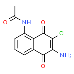 Acetamide,N-(6-amino-7-chloro-5,8-dihydro-5,8-dioxo-1-naphthalenyl)- Structure