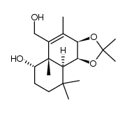(3aR,5aS,6S,9aS,9bS)-5-(hydroxymethyl)-2,2,4,5a,9,9-hexamethyl-3a,5a,6,7,8,9,9a,9b-octahydronaphtho[1,2-d][1,3]dioxol-6-ol结构式