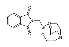 2-(4,6,11-trioxa-1-aza-5-silabicyclo[3.3.3]undecan-5-ylmethyl)isoindole-1,3-dione结构式