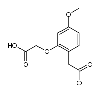 (2-carboxymethoxy-4-methoxy-phenyl)-acetic acid结构式