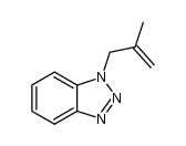 1-(2-methyl-allyl)-1H-benzotriazole结构式