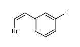 (Z)-1-(2-bromovinyl)-3-fluorobenzene结构式