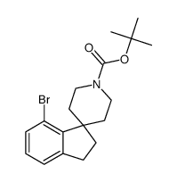 tert-Butyl7-bromo-2,3-dihydrospiro[indene-1,4'-piperidine]-1'-carboxylate Structure