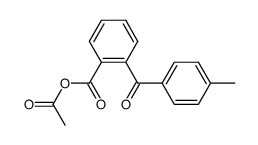 acetic acid-(2-p-toluoyl-benzoic acid )-anhydride Structure