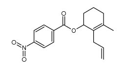 3-methyl-2-propenyl-2-cyclohexenyl p-nitrobenzoate结构式