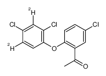 1-[5-Chloro-2-(2,4-dichlorophenoxy)phenylethanone]-d2 Structure