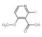 2-Fluoro-4-methoxynicotinic acid structure