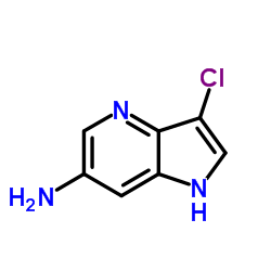 6-Amino-3-chloro-4-azaindole结构式