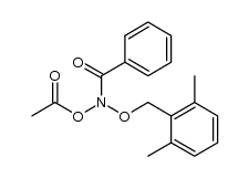 N-acetoxy-N-(2,6-dimethylbenzyloxy)benzamide Structure