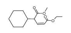 (Z)-ethyl 4-carbomethoxy-4-cyclohexyl-2-butenoate Structure