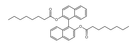 [1,1'-Binaphthalene]-2,2'-diol dioctanoate结构式