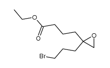 ethyl 4-(2-(3-bromopropyl)oxiran-2-yl)butanoate结构式