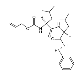 N-(N-allyloxycarbonyl-L-leucyl)-L-leucine-(N'-phenyl-hydrazide)结构式