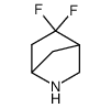 Racemate-5,5-Difluoro-2-aza-bicyclo[2.2.1]heptane Structure