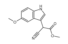 cyano-2 (methoxy-5 indolyl-3)-2 acetate de methyle Structure