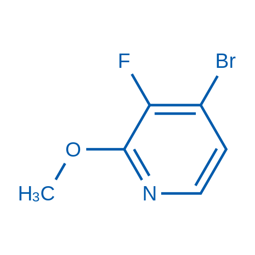 4-bromo-3-fluoro-2-methoxypyridine structure