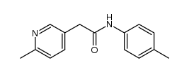 2-(6-methylpyridin-3-yl)acetic acid N-(p-tolyl)amide结构式