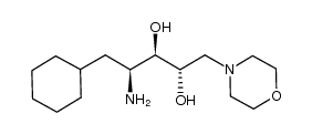 (2S,3R,4S)-4-Amino-5-cyclohexyl-1-morpholino-2,3-pentanediol Structure